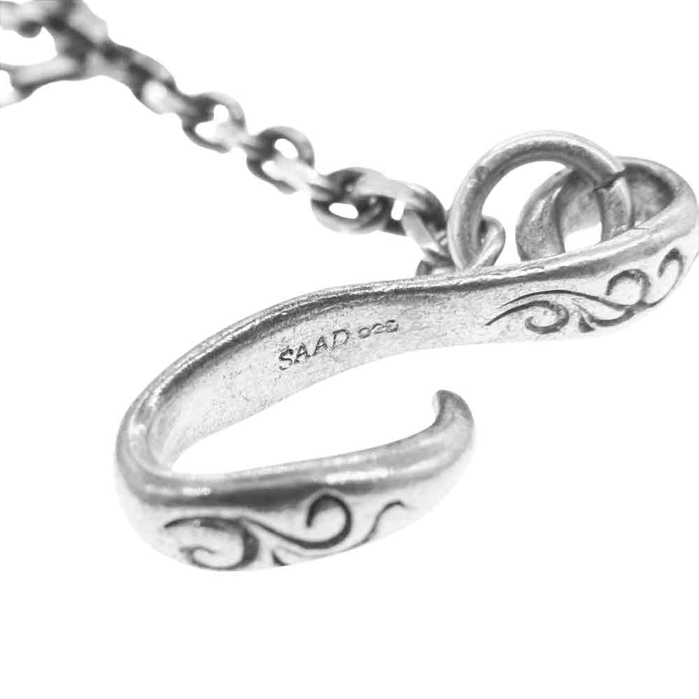 SAAD サード ホイール付き フック チェーン ネックレス シルバー系【中古】