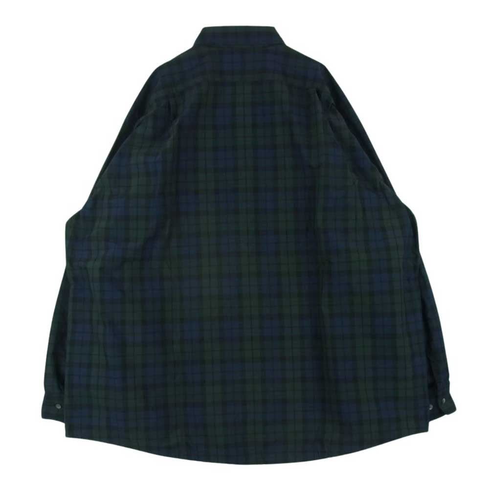 ブローシュア GENERALLY SHIRTS ジェネラリー チェック ビッグ 長袖 シャツ グリーン系 L【極上美品】【中古】