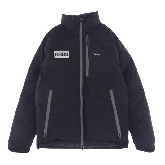 NANGA ナンガ NBAJ04 SS1204 BASS BRIGADE AURORA STAND COLLAR DOWN JACKET バスブリゲード オーロラ スタンドカラー ダウンジャケット ブラック系 M【中古】