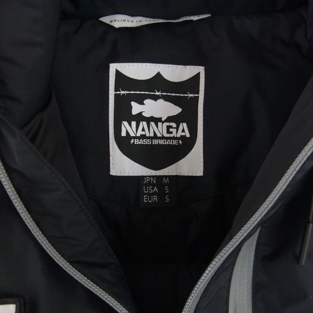 NANGA ナンガ NBAJ04 SS1204 BASS BRIGADE AURORA STAND COLLAR DOWN JACKET バスブリゲード オーロラ スタンドカラー ダウンジャケット ブラック系 M【中古】