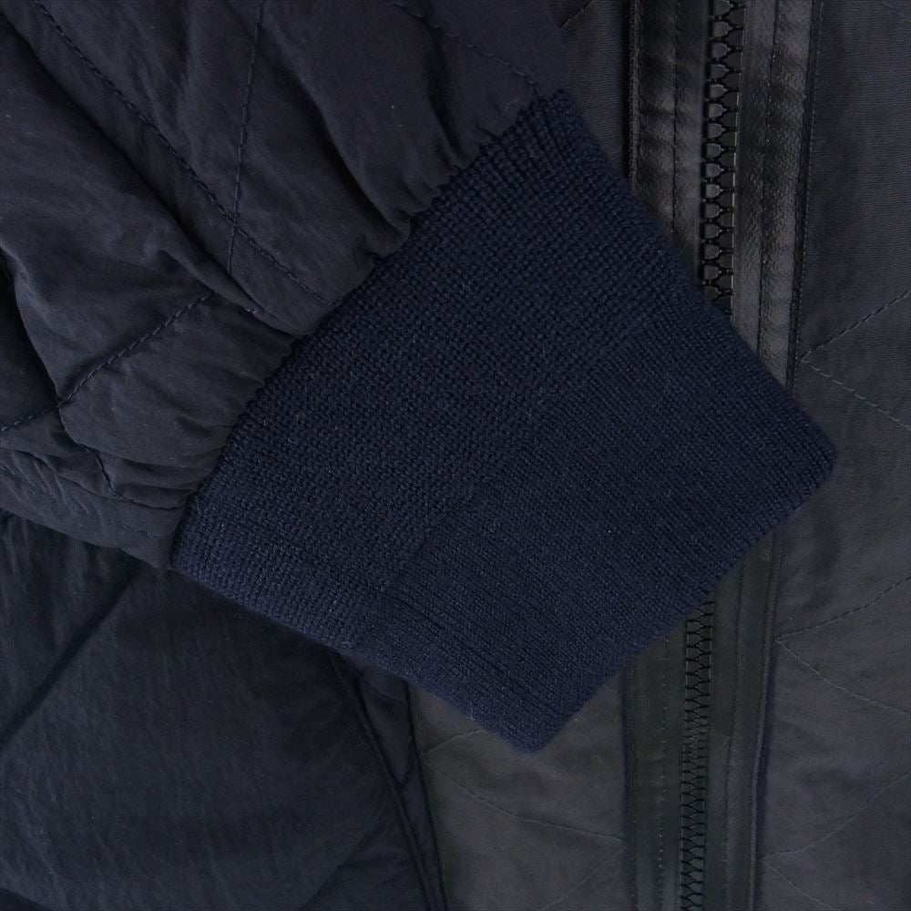 NANGA ナンガ MA-J-306 MANUAL ALPHABET NC FT DOWN COAT マニュアルアルファベット ノーカラー ライトダウンコート ダウンジャケット ネイビー系  ０【中古】
