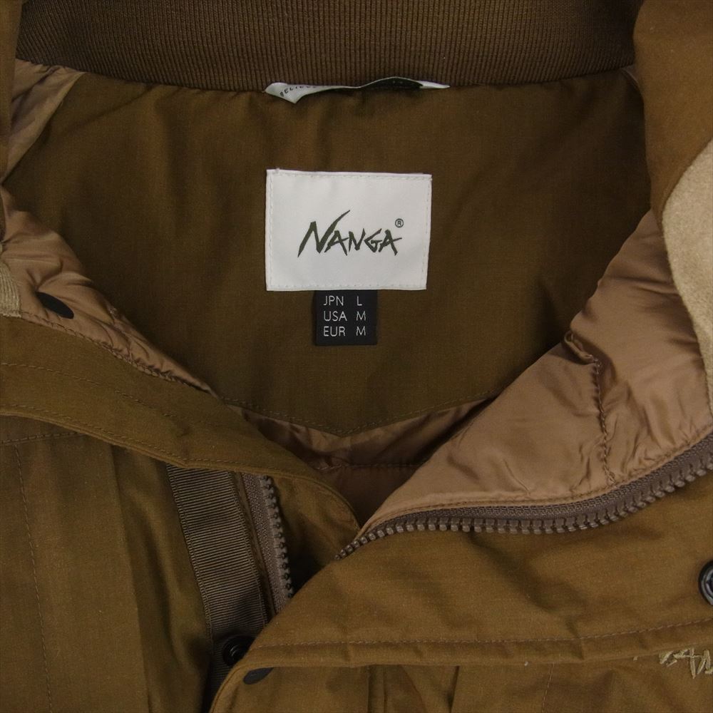 NANGA ナンガ ND2241-1A018 TAKIBI DOWN JACKET 焚き火 タキビ ダウンジャケット ブラウン系 L【中古】