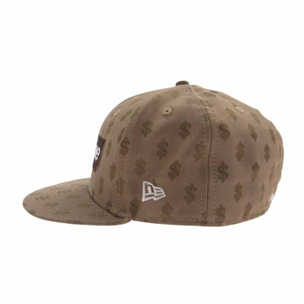 Supreme シュプリーム 18SS × New Era Monogram Box Logo ニューエラ モノグラムボックスロゴ ドルパターン ベースボールキャップ ベージュ系 60.6cm【中古】