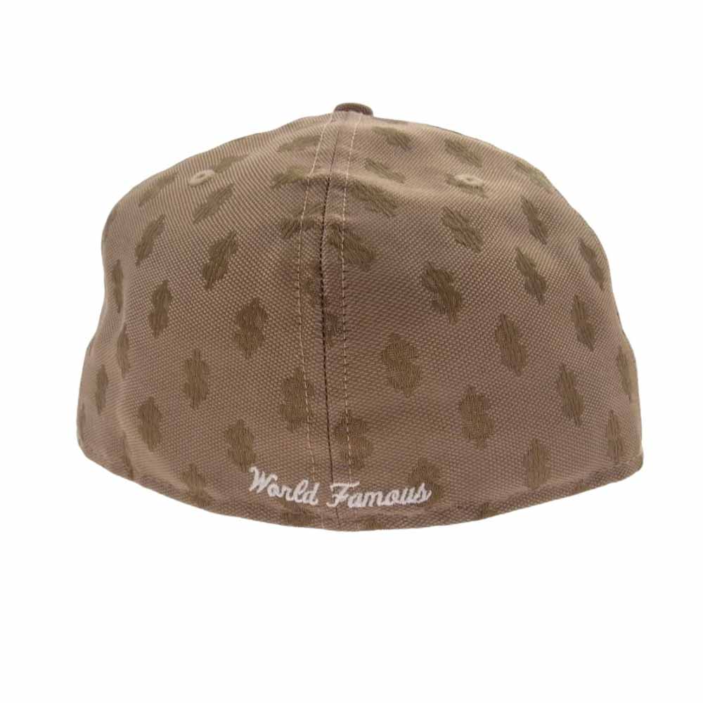 Supreme シュプリーム 18SS × New Era Monogram Box Logo ニューエラ モノグラムボックスロゴ ドルパターン ベースボールキャップ ベージュ系 60.6cm【中古】