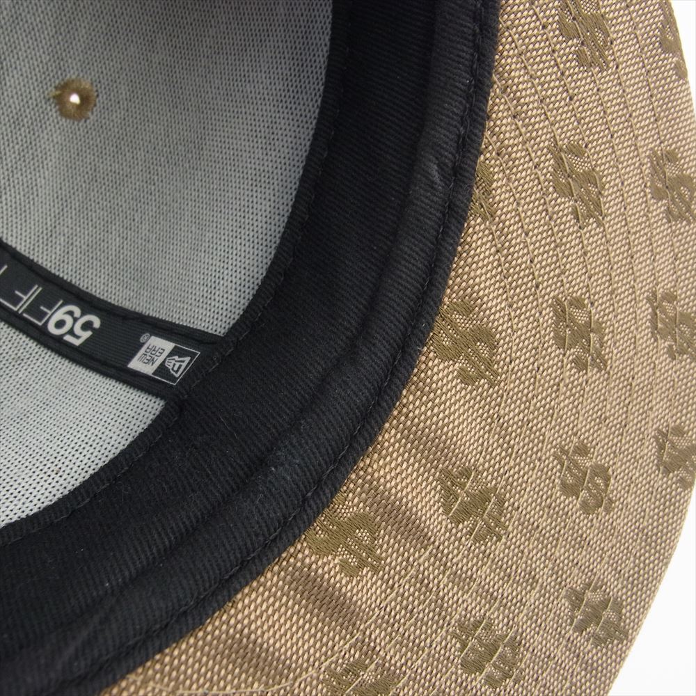 Supreme シュプリーム 18SS × New Era Monogram Box Logo ニューエラ モノグラムボックスロゴ ドルパターン ベースボールキャップ ベージュ系 60.6cm【中古】