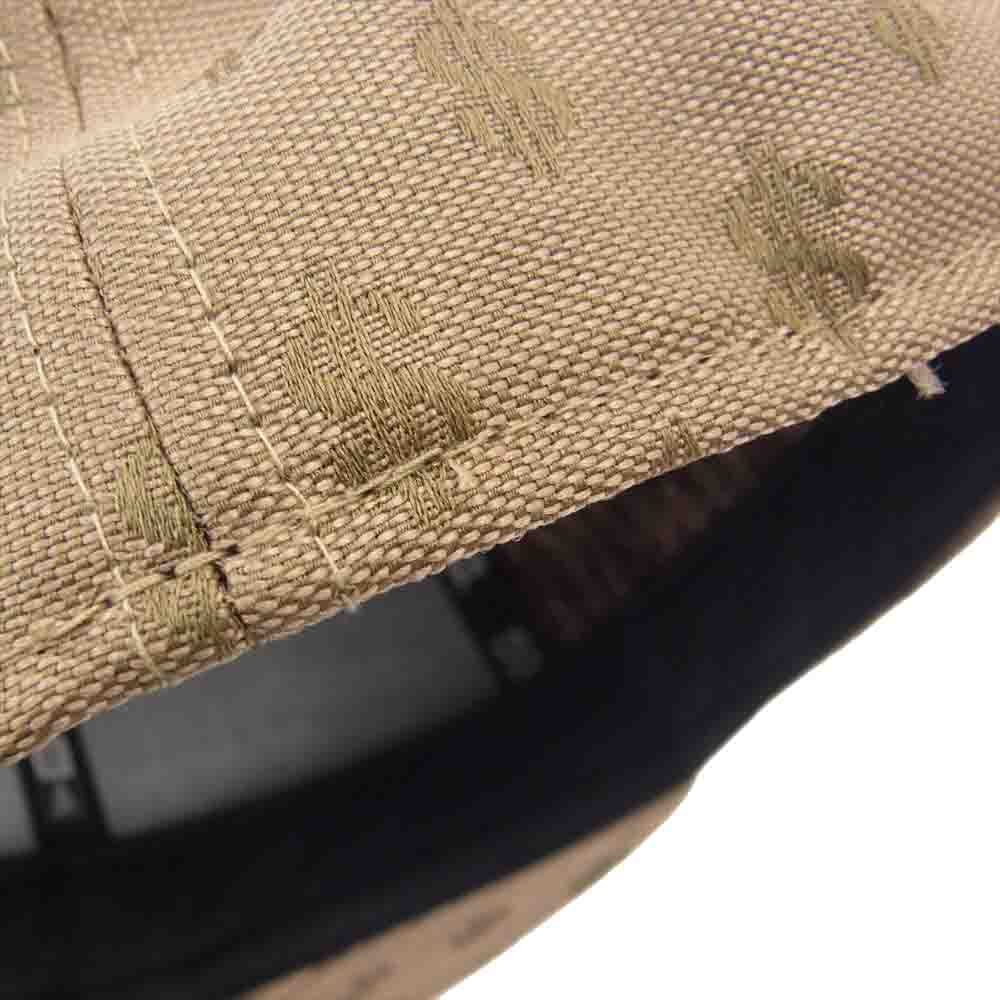 Supreme シュプリーム 18SS × New Era Monogram Box Logo ニューエラ モノグラムボックスロゴ ドルパターン ベースボールキャップ ベージュ系 60.6cm【中古】