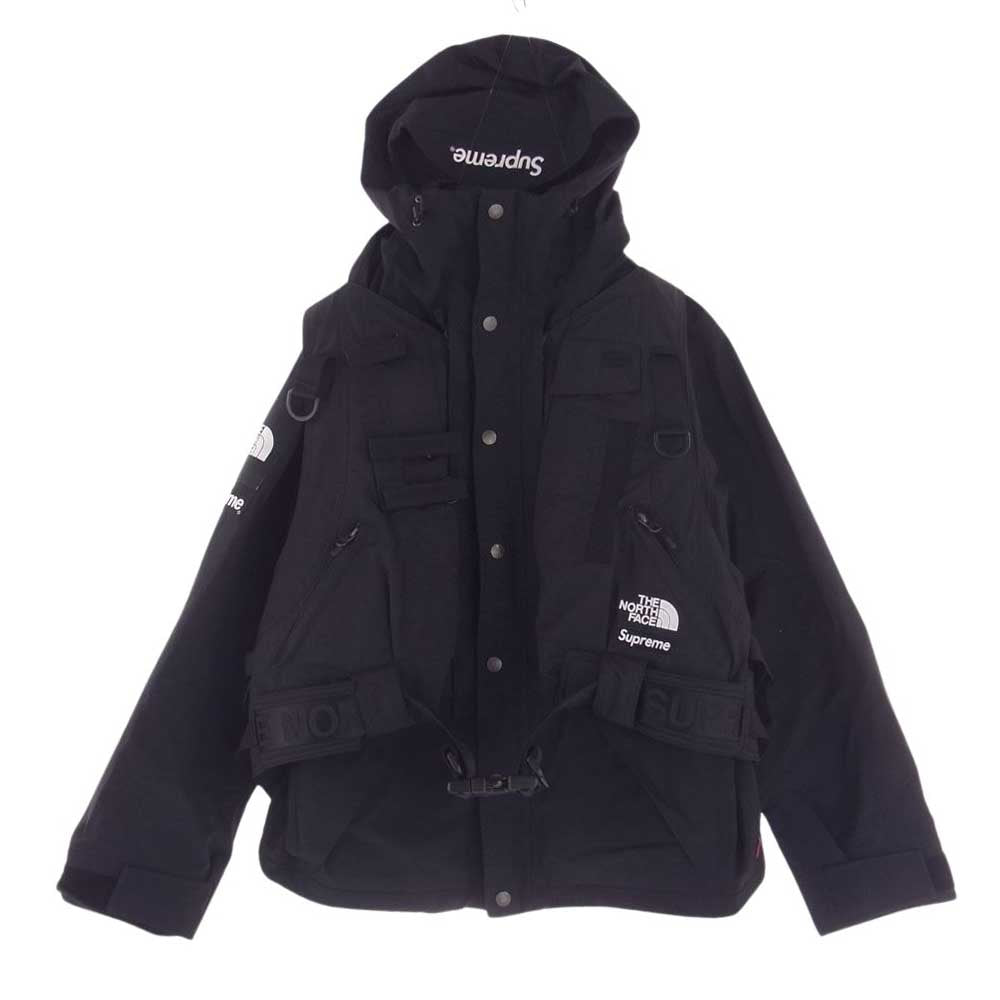 Supreme シュプリーム 20SS× THE NORTH FACE ノースフェイス RTG Jacket + Vest GORE-TEX ゴアテックス ジャケット ベスト セット ブラック系 ブラック系 S【中古】