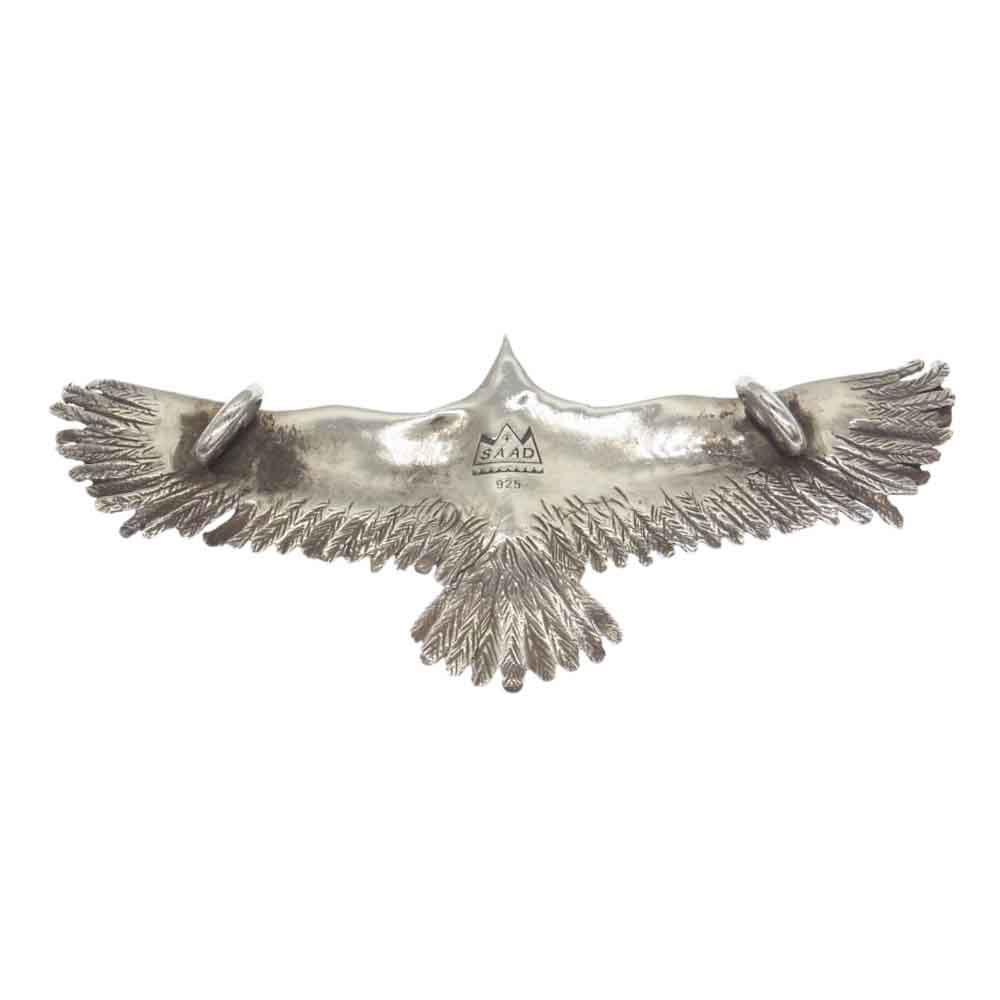 SAAD サード × LFC エルエフシー ターコイズ付き 大イーグル Lサイズ ペンダントトップ シルバー系【中古】