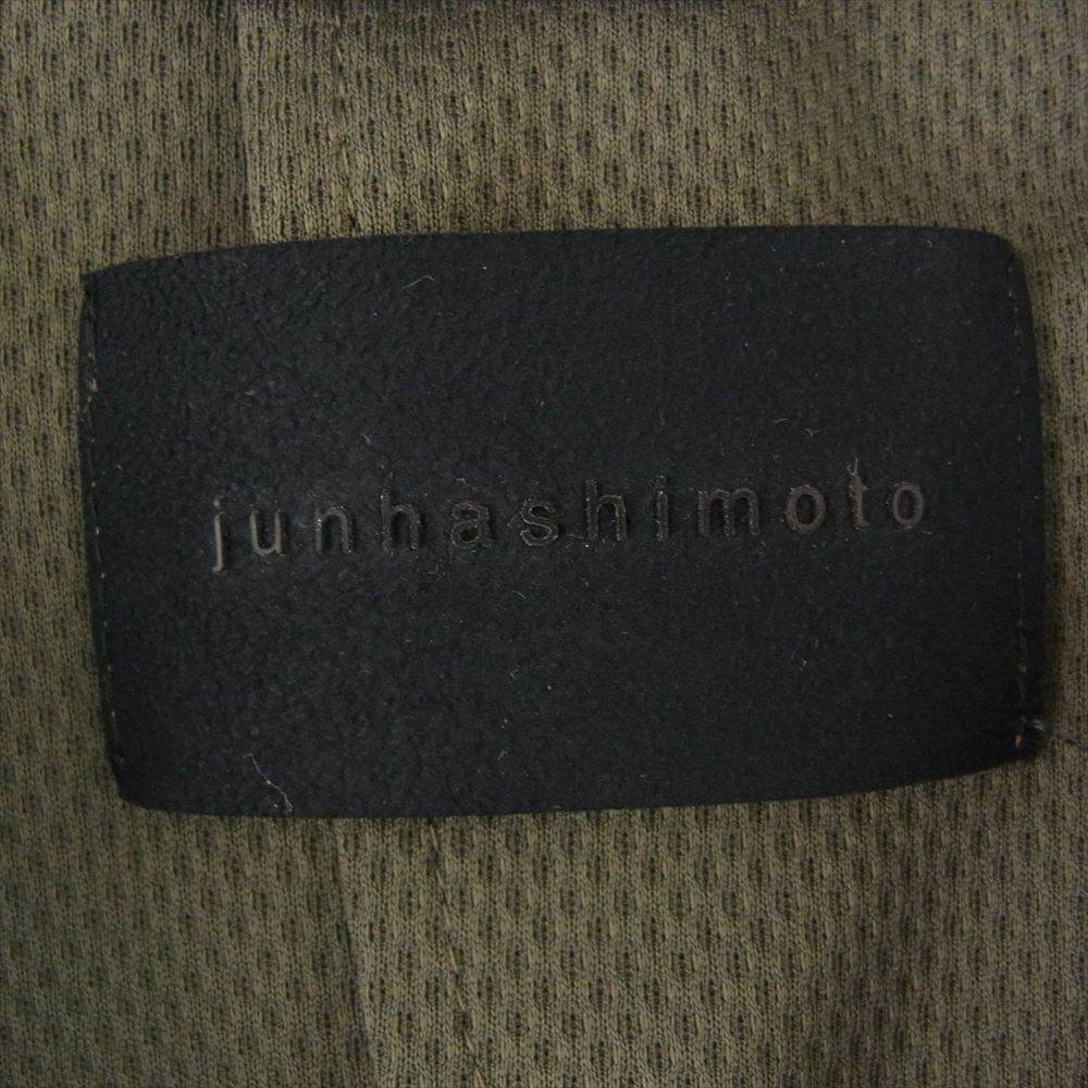 junhashimoto ジュンハシモト 1030000006-12  JERSEY JACKET EMBOSS CAMO エンボス カモ柄 2B ジャージー ジャケット ダークブラウン系 3【中古】