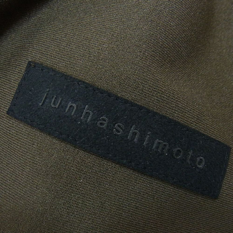 junhashimoto ジュンハシモト 1071910004-7  SLIM JERSEY PANTS EMBOSS CAMO エンボス カモ柄 ジャージー トラック パンツ カーキ系 3【中古】