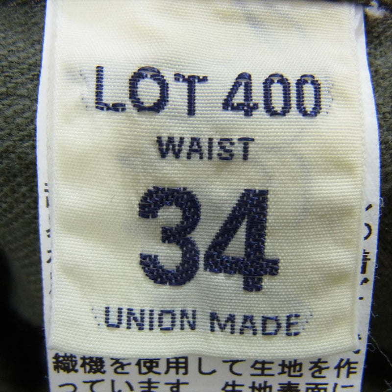 ウエス LOT400 ベイカー パンツ ミリタリーパンツ カーキ系 34【中古】