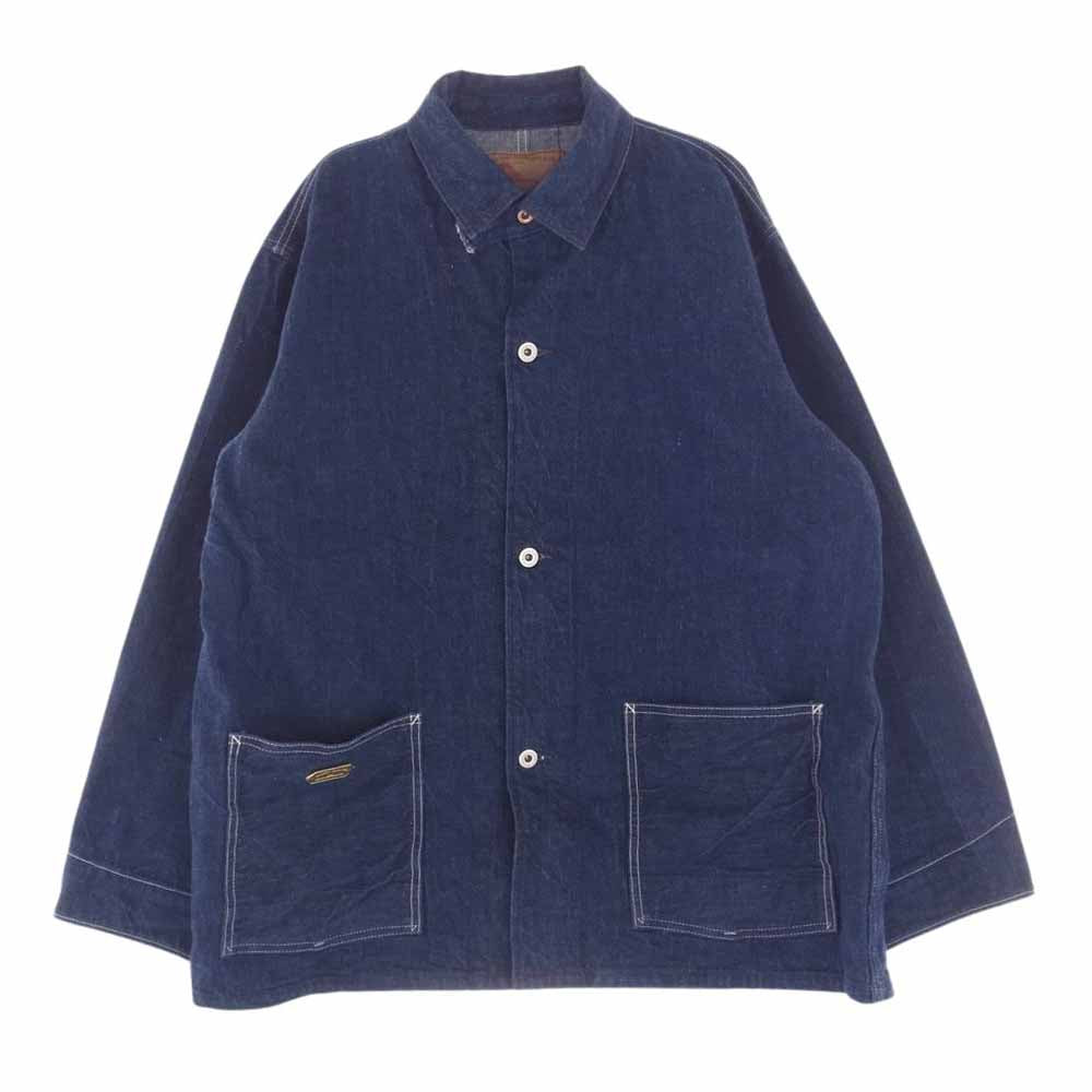 FOB FACTORY エフオービーファクトリー F2417 WW2 DENIM COVER ALL デニム カバーオール ジャケット インディゴブルー系 42【中古】
