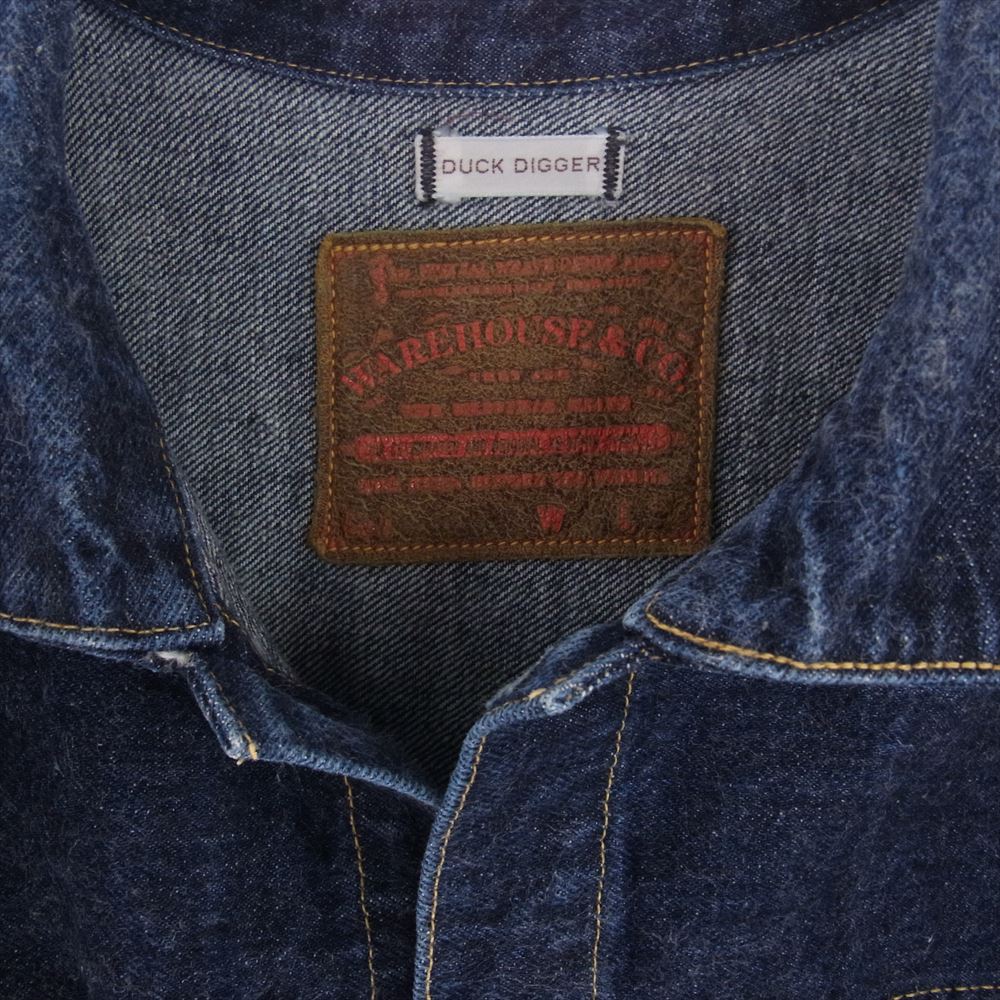 WAREHOUSE ウエアハウス DUCK DIGGER 1st T-BACK デニムジャケット インディゴブルー系 46【中古】