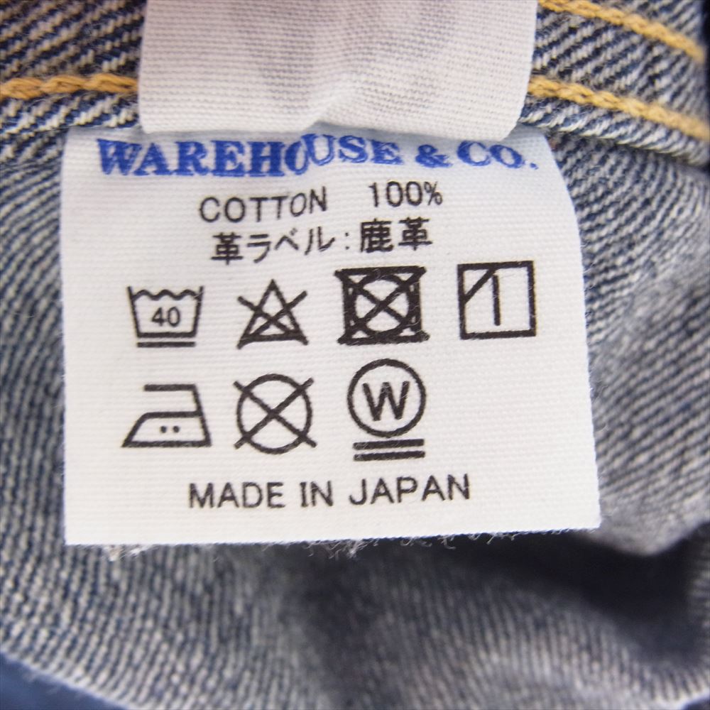 WAREHOUSE ウエアハウス DUCK DIGGER 1st T-BACK デニムジャケット インディゴブルー系 46【中古】