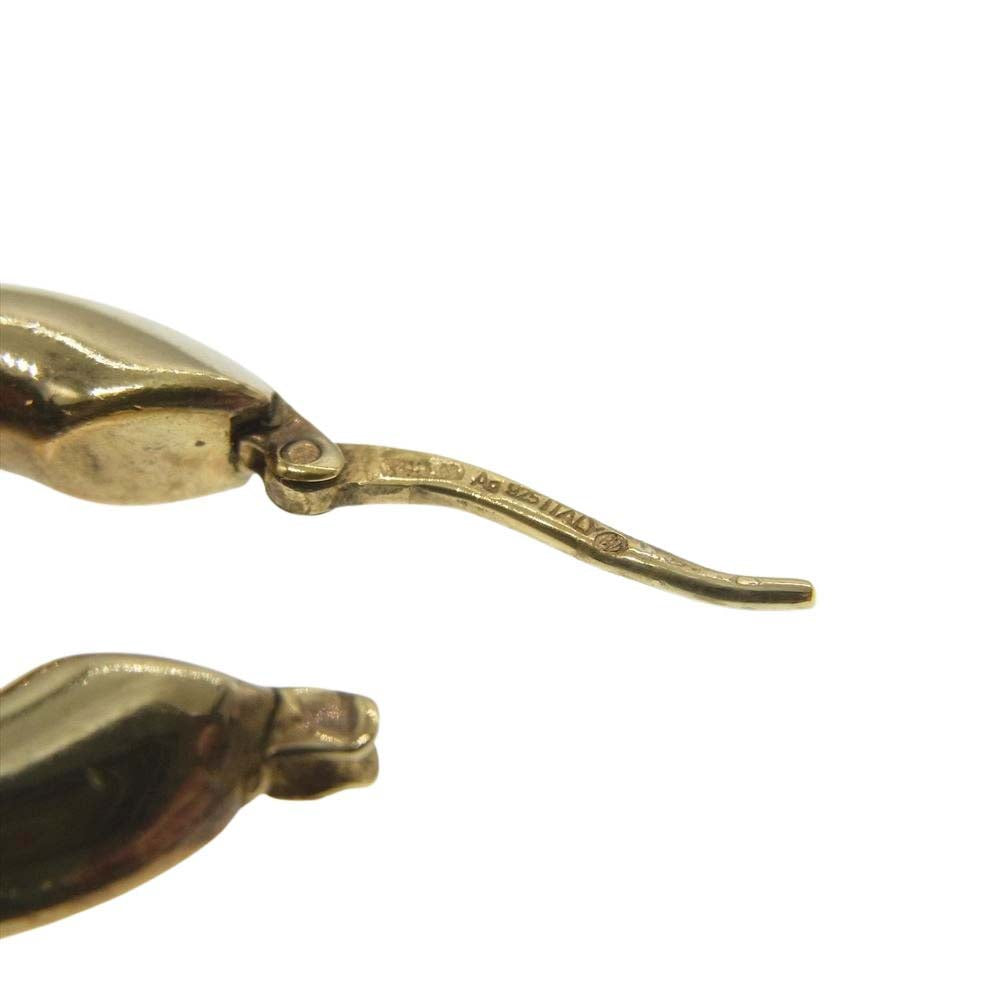 BOTTEGAVENETA ボッテガヴェネタ エッセンシャル フープ イヤリング ピアス Ag925刻印 シルバー ゴールド系【中古】