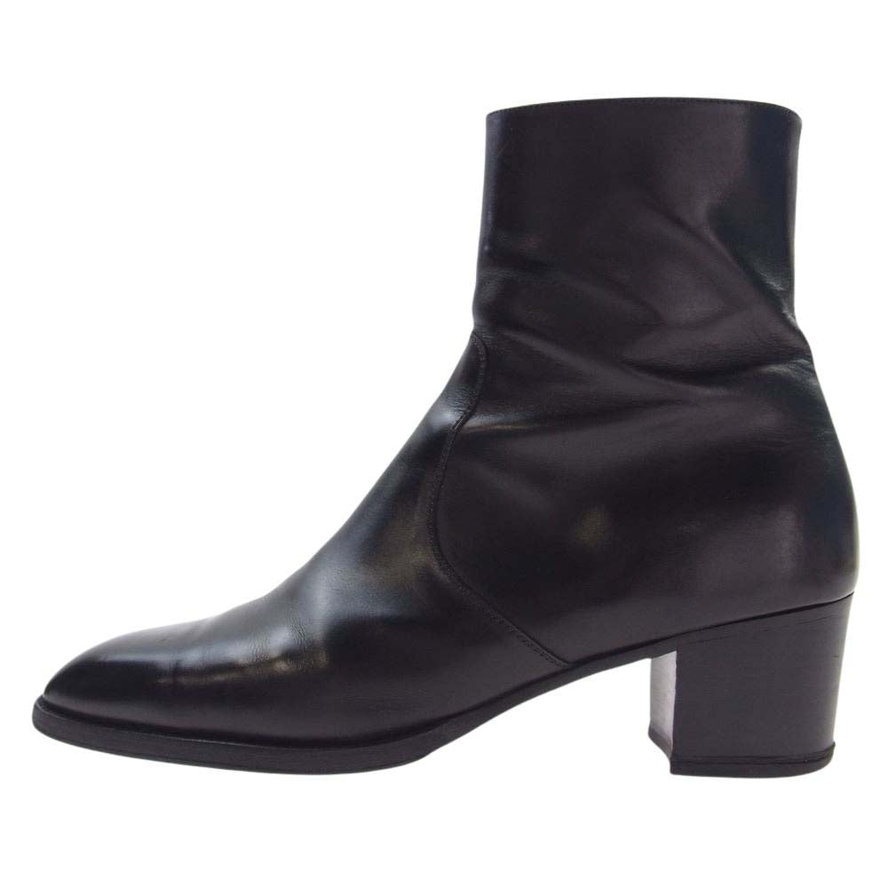 SAINT LAURENT サンローラン 442258 WYATT 60 ZIP BOOT クラシック ワイアット ブーツ  ブラック系 43【中古】