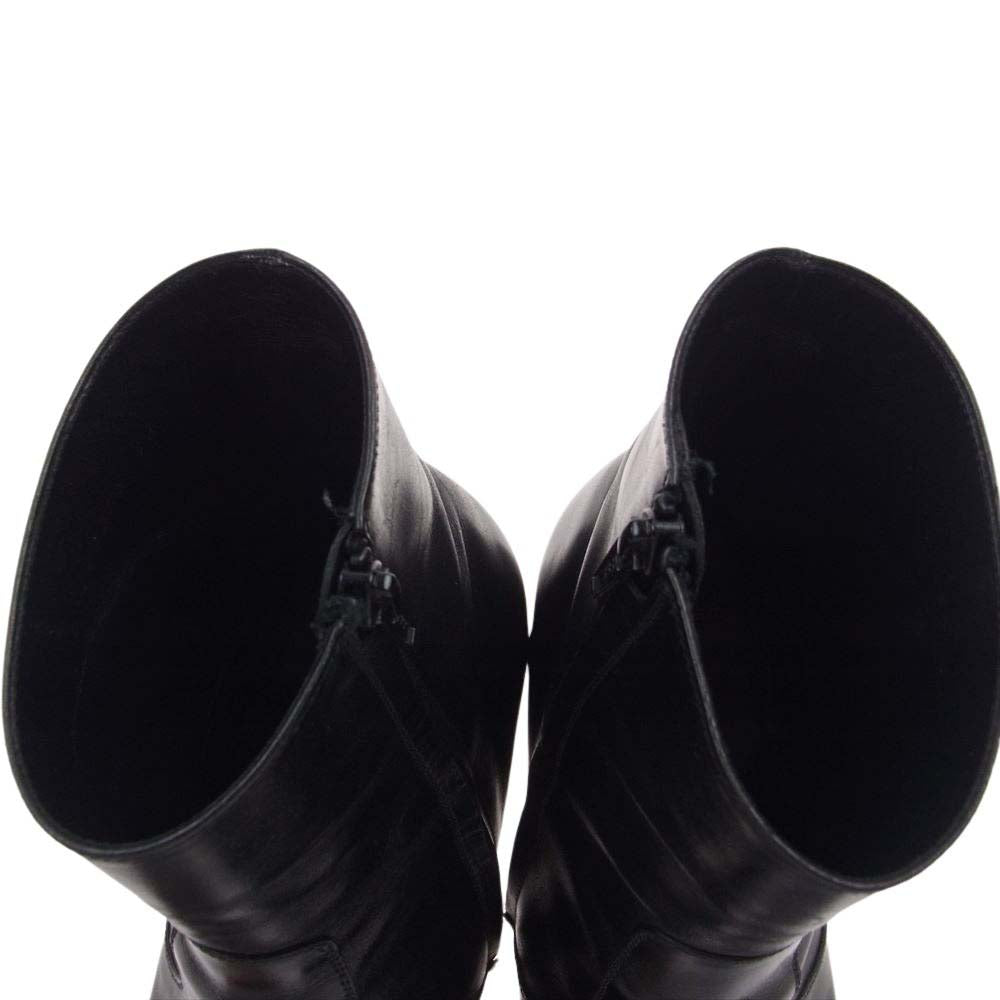 SAINT LAURENT サンローラン 442258 WYATT 60 ZIP BOOT クラシック ワイアット ブーツ  ブラック系 43【中古】