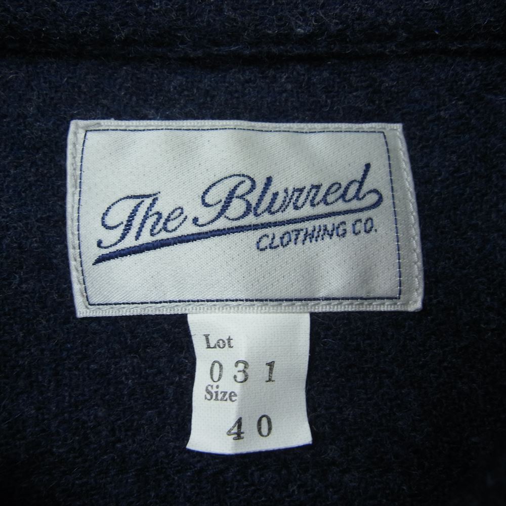 ブラードクロージング BLD031 WOOL SPORTS SHIRTS ウール ワーク シャツ ネイビー系 40【中古】