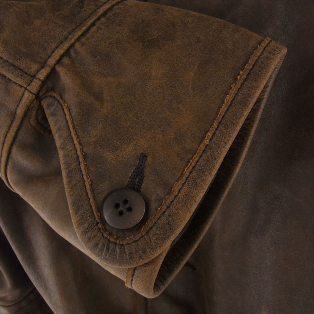 RRL ダブルアールエル シアリングカラー カーコート レザー ジャケット