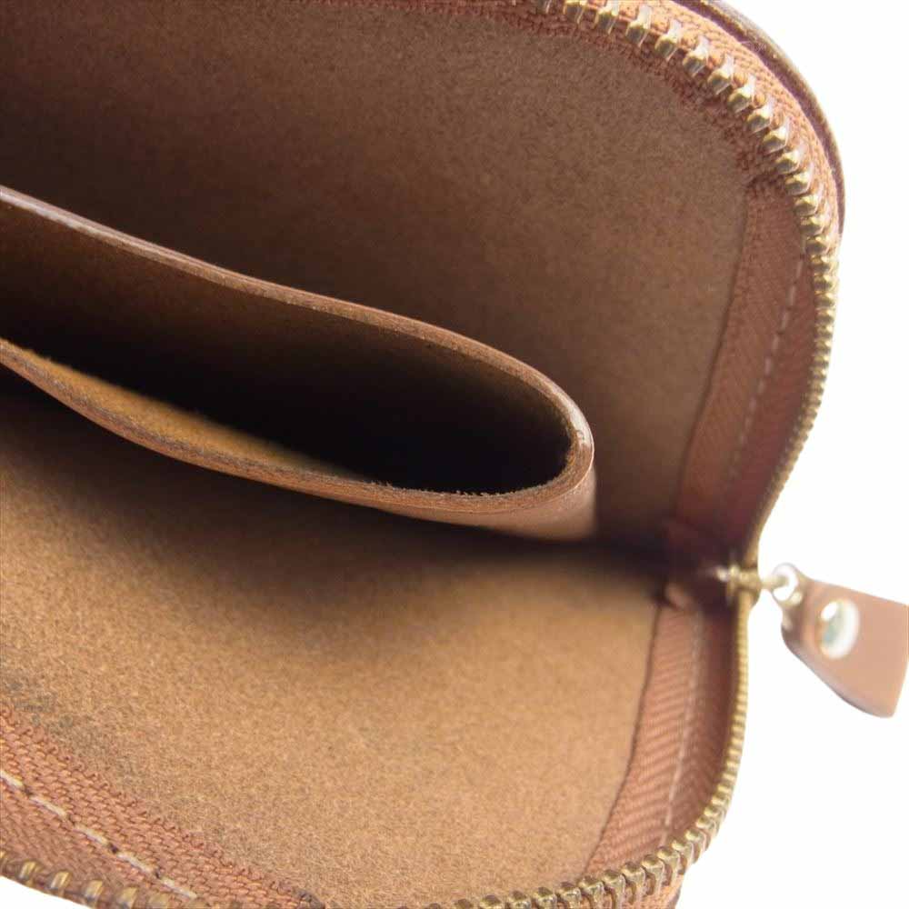 土屋鞄製造所 ナチューラ ヌメ革 Lファスナー コンパクトウォレット オークカラー ライトブラウン系【中古】