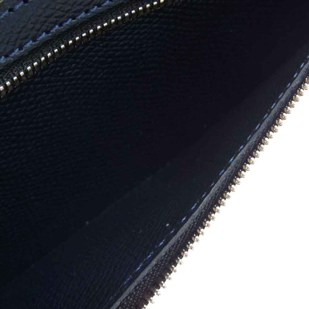 WILDSWANS ワイルドスワンズ css-surfs シェルコードバン カウレザー 馬革 牛革 コンビ ネイビー 二つ折り 長財布  ダークネイビー系【極上美品】【中古】