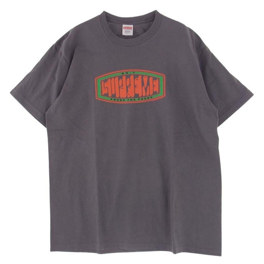 Supreme シュプリーム 23AW Pound Tee パウンド 半袖 Tシャツ  チャコール系 L【美品】【中古】