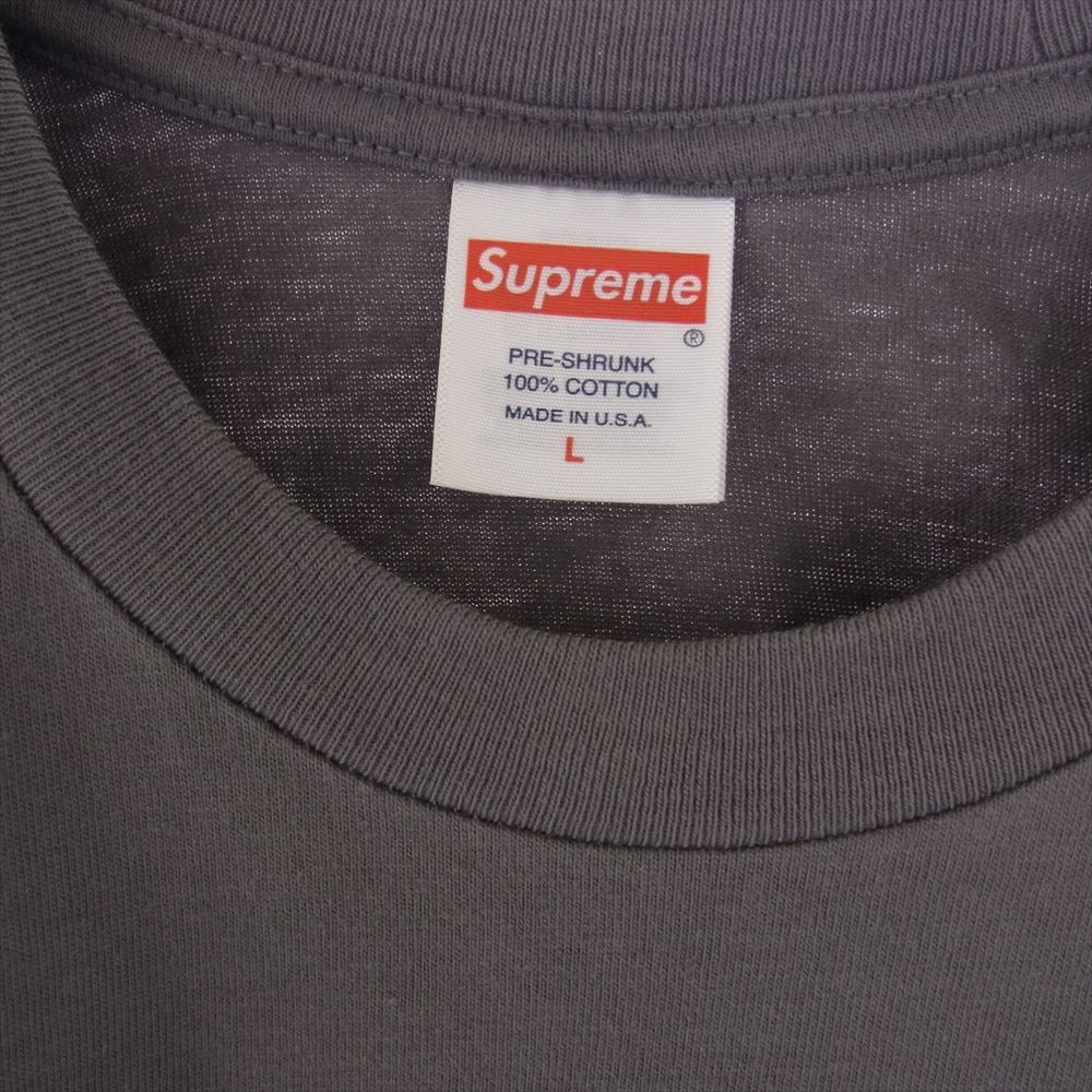 Supreme シュプリーム 23AW Pound Tee パウンド 半袖 Tシャツ  チャコール系 L【美品】【中古】
