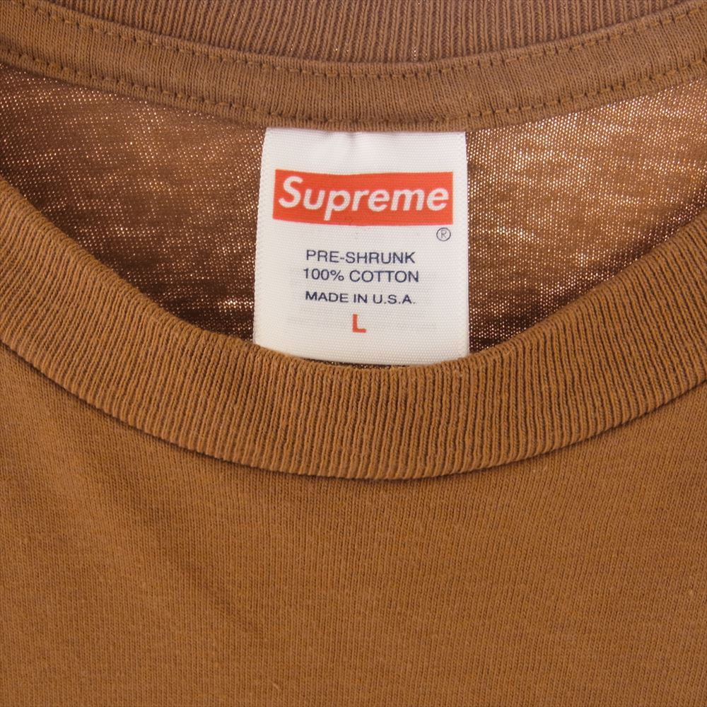 Supreme シュプリーム 23SS  Arabic Logo Tee アラビックロゴ 半袖 Tシャツ  ブラウン系 L【中古】