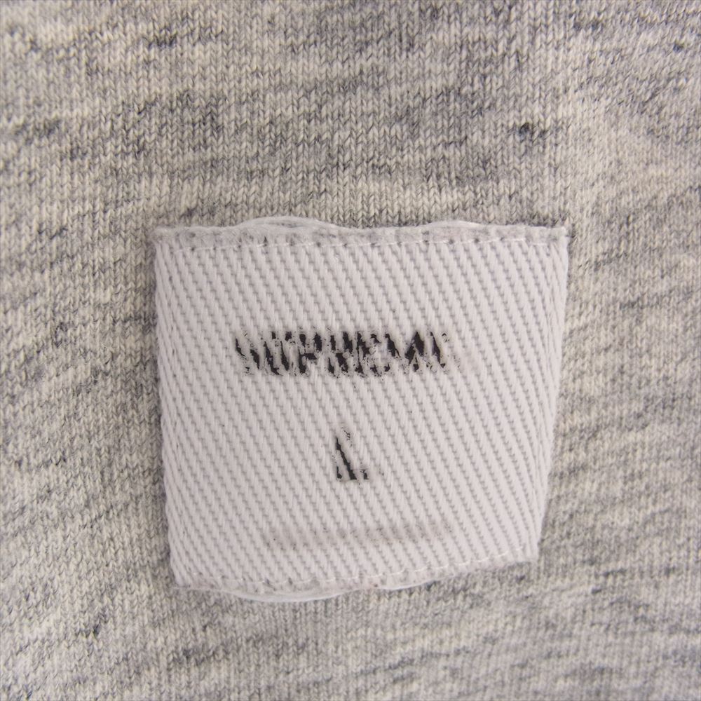 Supreme シュプリーム 19AW  Flame S/S Top フレイム 半袖 Tシャツ ファイヤー カットソー グレー系 L【中古】