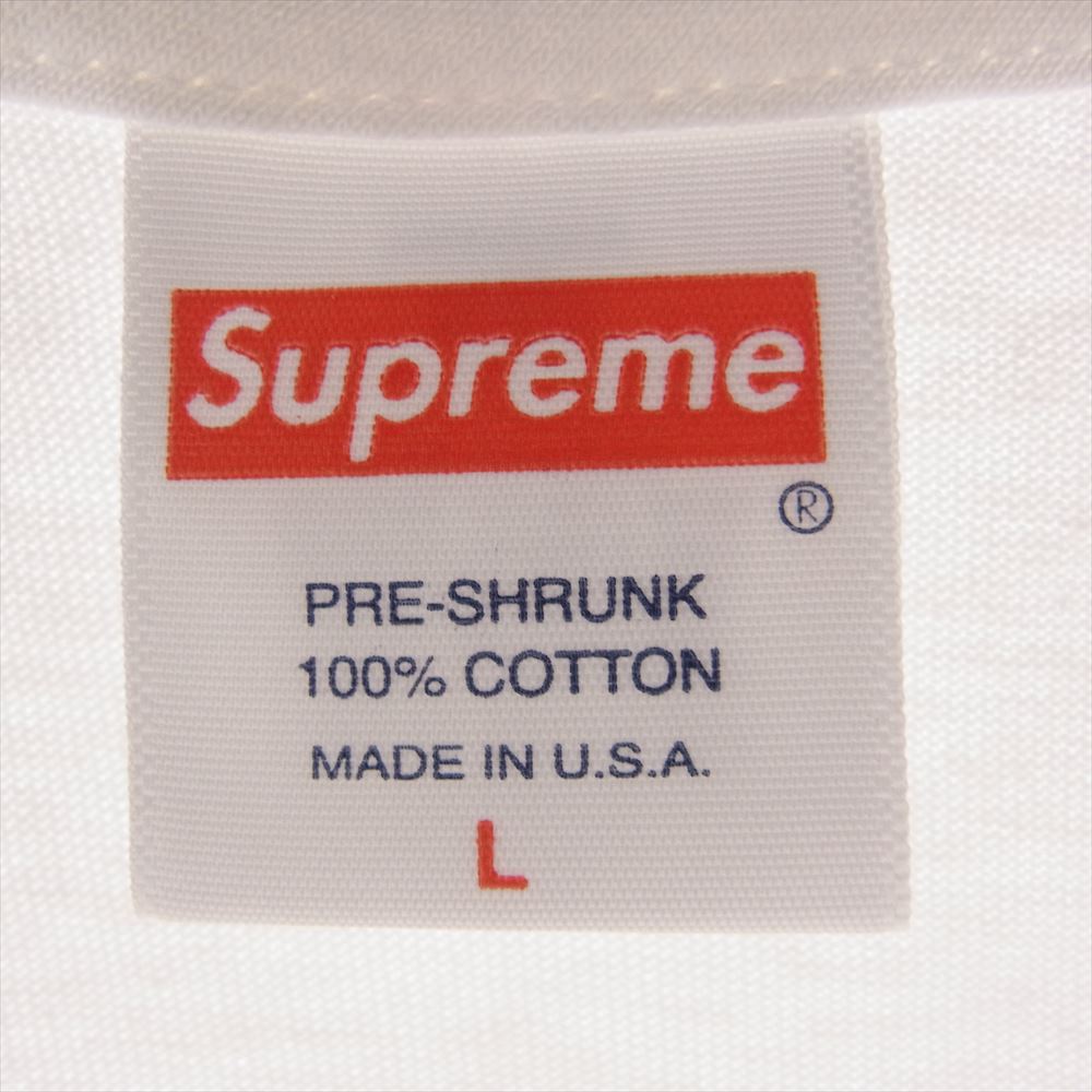 Supreme シュプリーム 22AW  Play Dead Tee フロント ロゴ プリント 半袖 Tシャツ ホワイト系 L【新古品】【未使用】【中古】