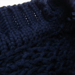 Supreme シュプリーム 20AW Textured Small Box Sweater スモールボックスロゴ クルーネック ニット セーター ネイビー系 L【中古】