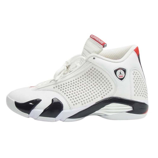 Supreme シュプリーム 19SS BV7630-106 × Nike Air Jordan 14 Retro White University Red ナイキ エアジョーダン14 レトロ ホワイト ユニバーシティレッド スニーカー ホワイト系 27cm【中古】
