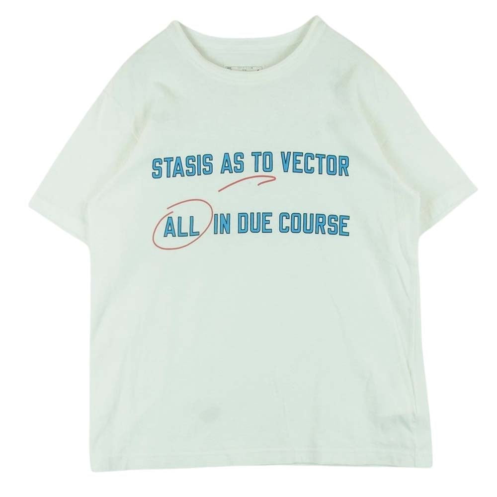 Sacai サカイ 18-01592M Lawrence Weiner Tee ローレンスウェイナー クルーネック 半袖 プリント Tシャツ ホワイト【中古】