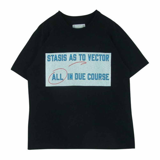 Sacai サカイ 18-01592M Lawrence Weiner Tee ローレンスウェイナー クルーネック 半袖 プリント Tシャツ ブラック ブラック系 3【中古】