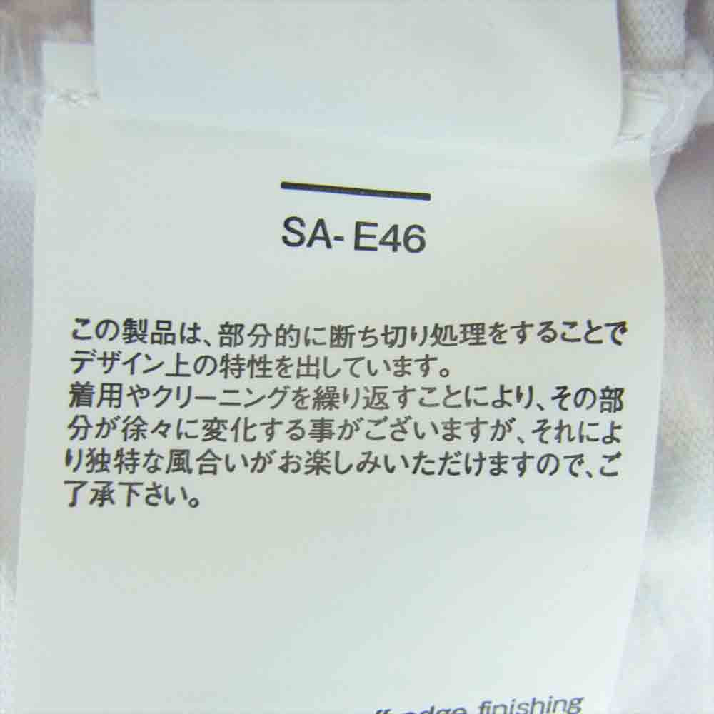 Sacai サカイ 21-02858 KAWS Embroidery T-Shirt カウズ Wネーム エンブロイダリー ロゴ刺繍 ポケット付き 半袖 Tシャツ ホワイト系 3【中古】