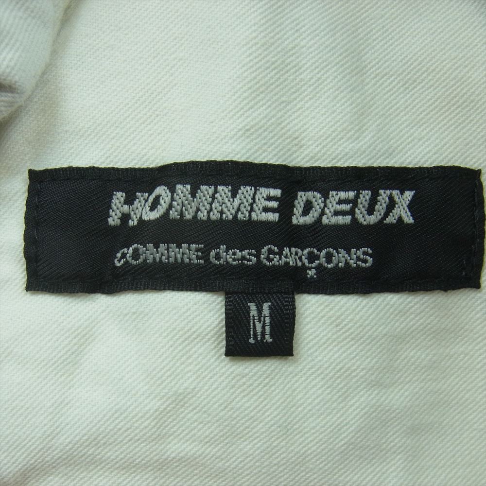 COMME des GARCONS HOMME DEUX コムデギャルソンオムドゥ 21SS AD2020 DG-P031 ポリエステル縮絨 ポリ縮 製品加工 ストライプ テーパード パンツ ブラウン系 M【中古】