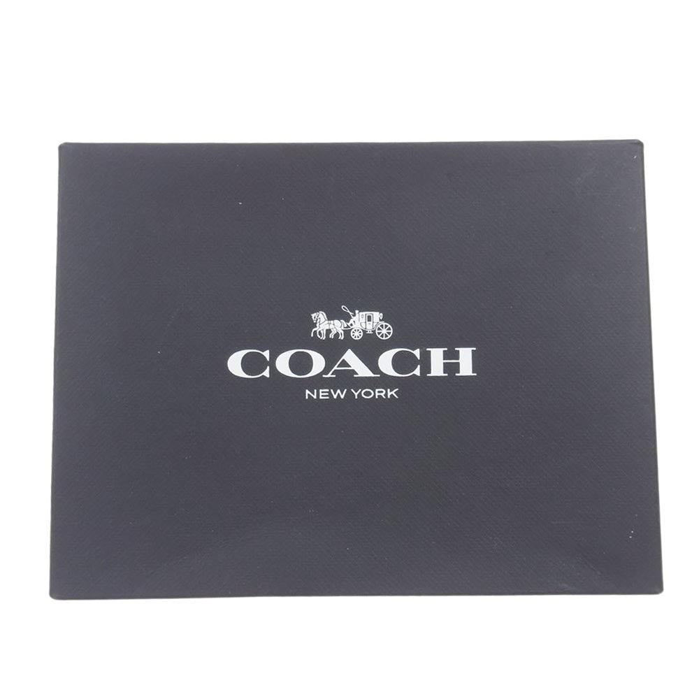 COACH コーチ スキニー ID ケース グリーン系【中古】