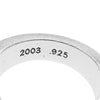CHROME HEARTS クロムハーツ（原本有） 6mm SPACER FOREVER スペーサー リング フォーエバー シルバー系 19号【中古】
