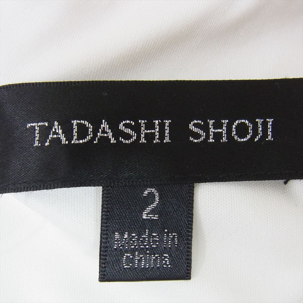 TADASHI SHOJI タダシショージ BME15075MYBHJ 総レース ノースリーブ ミディアム ドレス ネイビー系 2【中古】