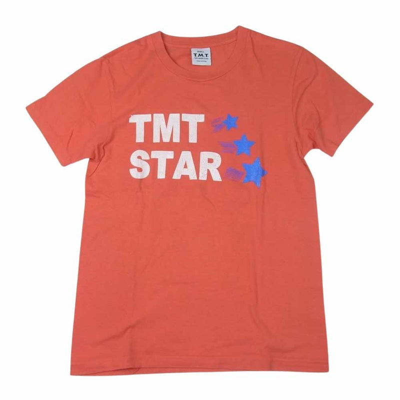 TMT ティーエムティー TMT STAR プリント 半袖 Tシャツ オレンジ系 S【中古】