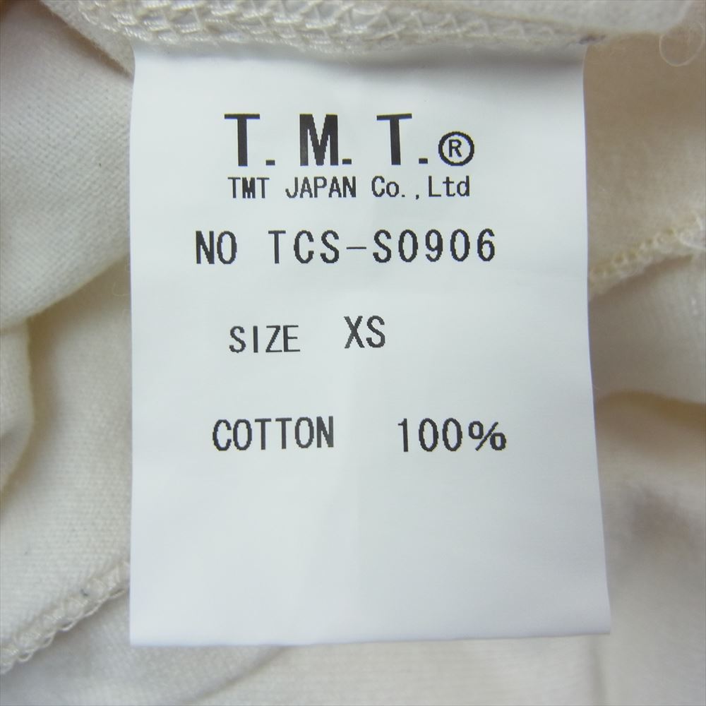 TMT ティーエムティー 7分丈 ラグラン プリント カットソー ブラウン系 ホワイト系 XS【中古】