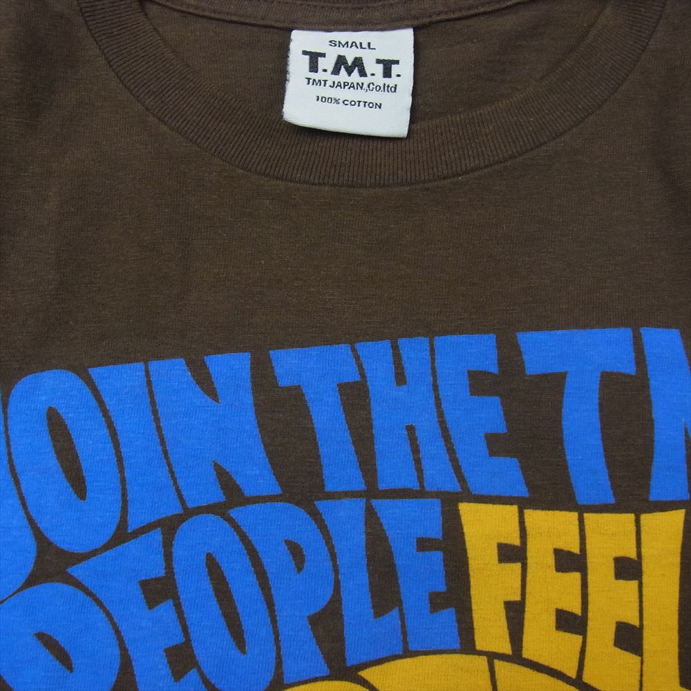 TMT ティーエムティー JOIN THE TMT プリント 半袖 Tシャツ ブラウン系 S【中古】