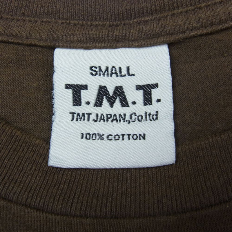 TMT ティーエムティー JOIN THE TMT プリント 半袖 Tシャツ ブラウン系 S【中古】