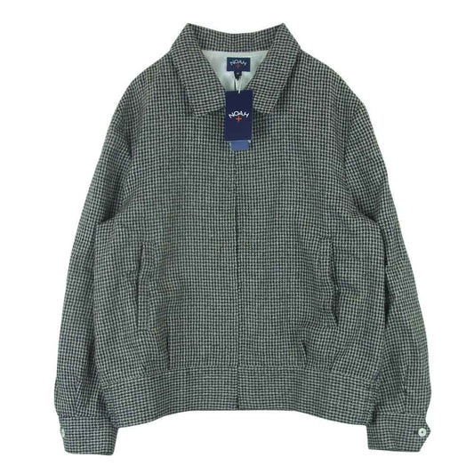 ノア 24SS 24-011-122-0002-1-0 RICKY JACKET Multi リッキー シャツ ジャケット マルチ チェック柄 ジップアップ ブラック系 グレー系 M【新古品】【未使用】【中古】