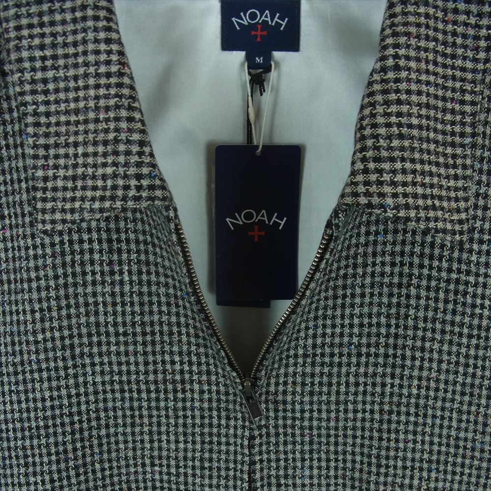 ノア 24SS 24-011-122-0002-1-0 RICKY JACKET Multi リッキー シャツ ジャケット マルチ チェック柄 ジップアップ ブラック系 グレー系 M【新古品】【未使用】【中古】
