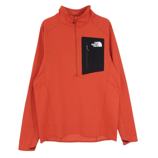 THE NORTH FACE ノースフェイス NT12122 Expedition Dry Dot Zip High エクスペディション ドライ ドット ジップハイ ハーフジップ オレンジ系 XL【中古】