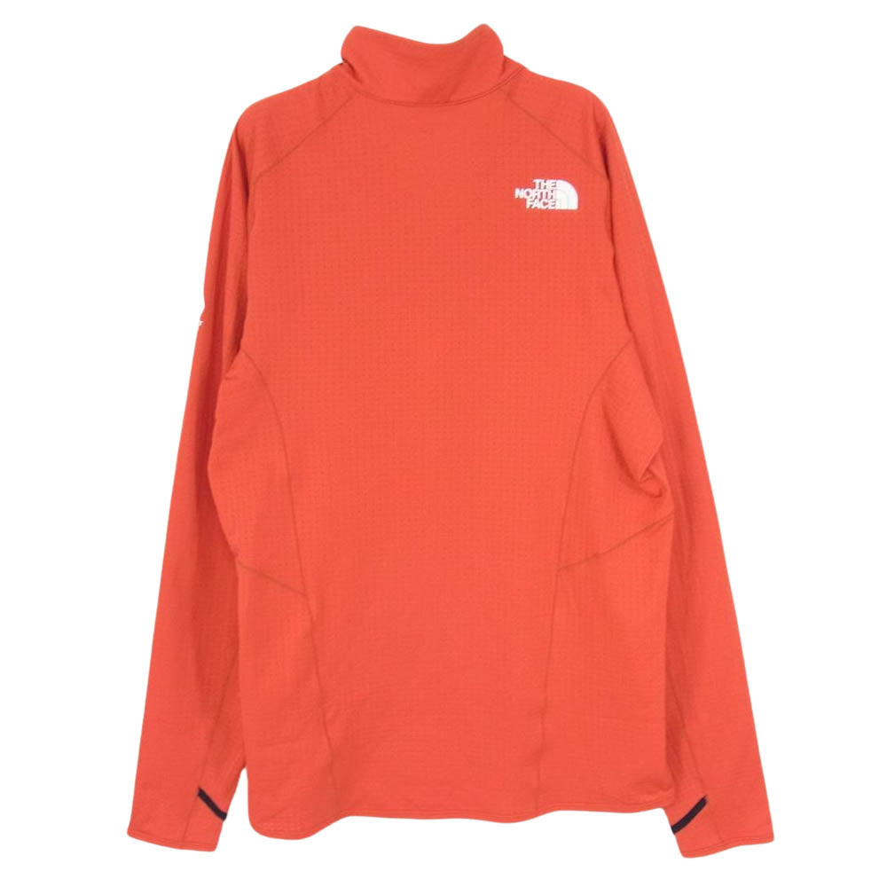 THE NORTH FACE ノースフェイス NT12122 Expedition Dry Dot Zip High エクスペディション ドライ ドット ジップハイ ハーフジップ オレンジ系 XL【中古】