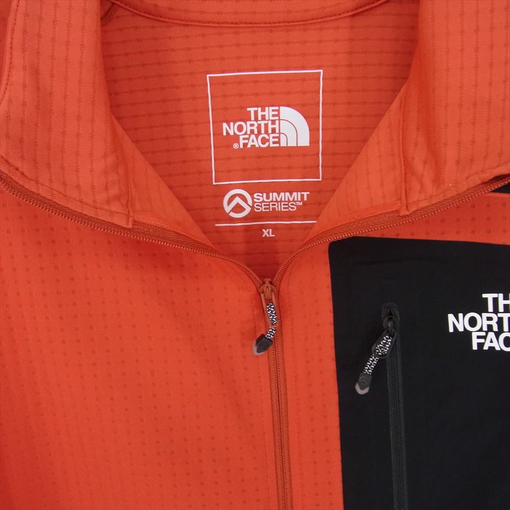 THE NORTH FACE ノースフェイス NT12122 Expedition Dry Dot Zip High エクスペディション ドライ ドット ジップハイ ハーフジップ オレンジ系 XL【中古】