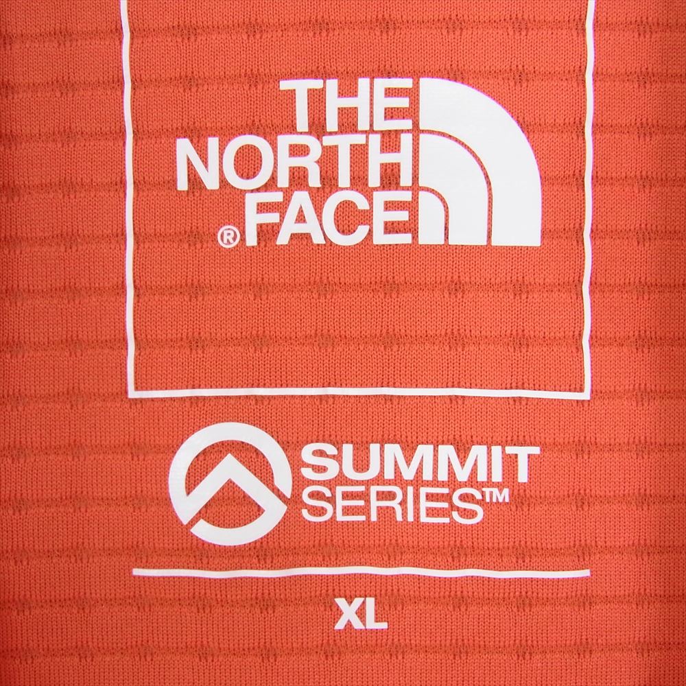 THE NORTH FACE ノースフェイス NT12122 Expedition Dry Dot Zip High エクスペディション ドライ ドット ジップハイ ハーフジップ オレンジ系 XL【中古】