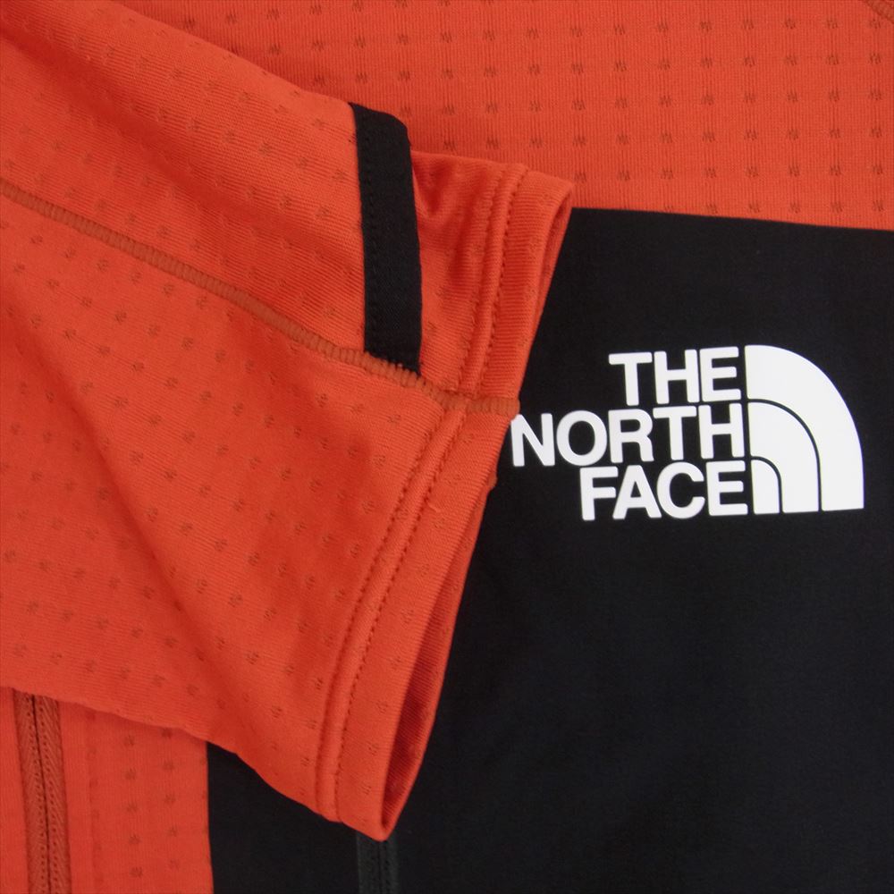 THE NORTH FACE ノースフェイス NT12122 Expedition Dry Dot Zip High エクスペディション ドライ ドット ジップハイ ハーフジップ オレンジ系 XL【中古】